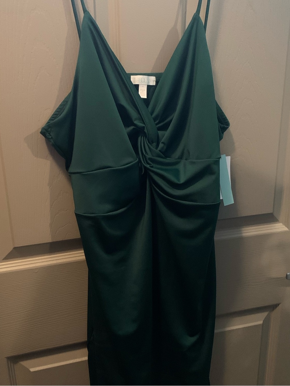 Abound Nordstrom Rack XXL Emerald Twist Front Slip Midi